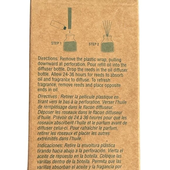 Holiday Embossed Ceramic Balsam and Cedar Branch Reed Diffuser Bee & Willow NEW - Picture 8 of 14